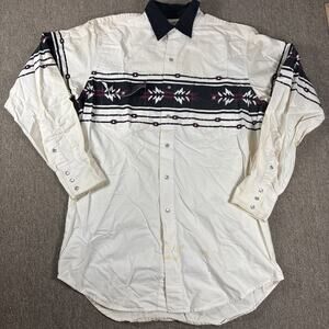 Vintage Cumberland Outfitters Men’s Vintage Pearl Snap Western Shirt Large